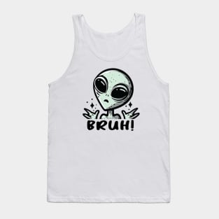 Bruh Alien Tank Top